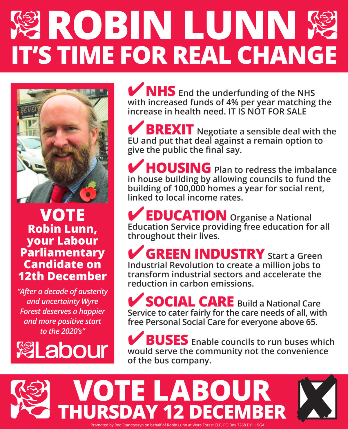 Vote Labour Poster
