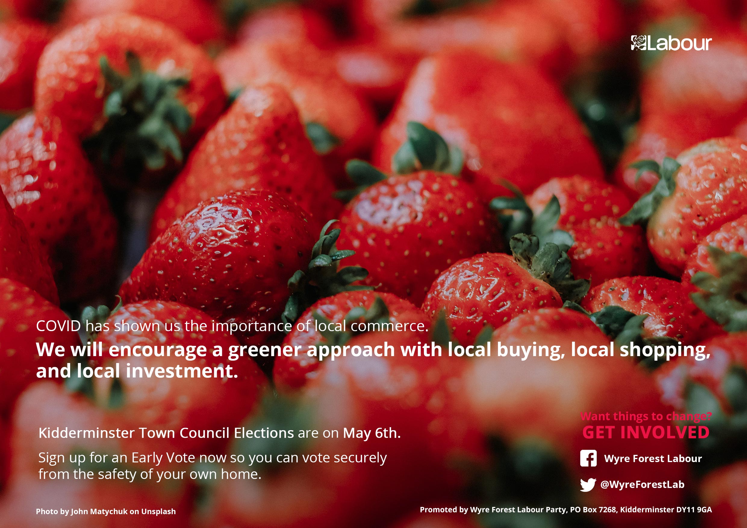 Local Commerce: We will encourage a green approach with local buying, local shopping, and local investment